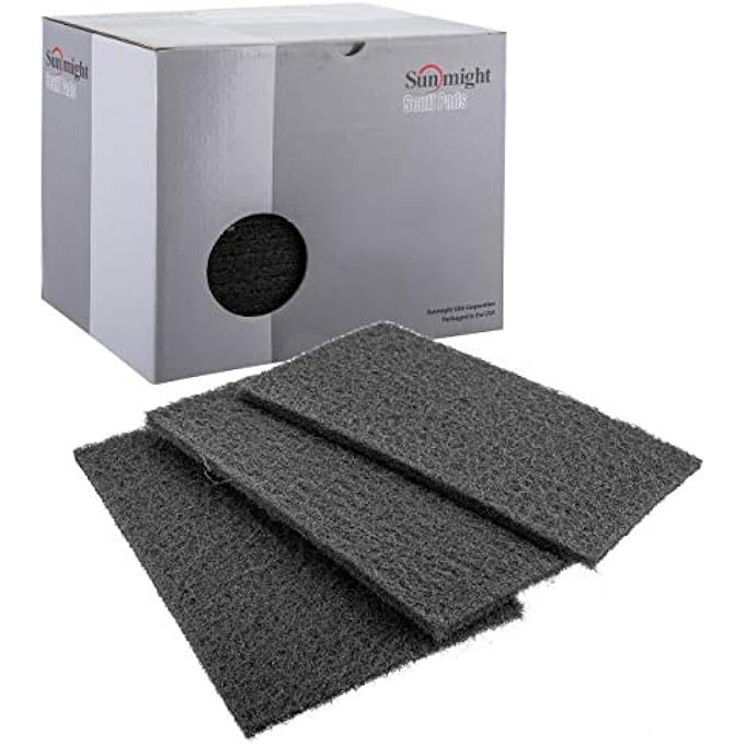 Sunmight SCUFF PAD 6" X 9" GRAY PAD, 80200, 20 PADS, 1 PACK - Image 1